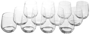 10 strawberry street catering stemless wine glass, clear