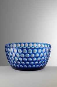 mario luca giusti lente acrylic salad bowl royal blue