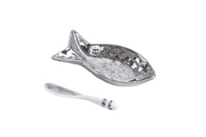 pampa bay get gifty bowl and spoon set, fish design