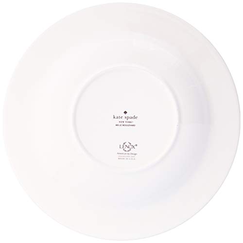 Kate Spade Belle Boulevard Pasta Bowl, 1.20 LB, White