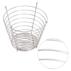 Fruit Bowl, Kitchen Basket, Fruit Basket Stainless Steel Round 4 Legged Snack Fruit Table Basket for Home Organizing Storage