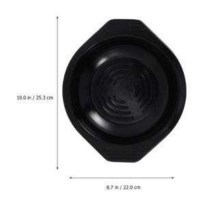 HEMOTON Korean Cooking Stone Bowl Trivet Stone Bowl Tray Melamine Hot Pot Heat Insulation Cushion Hot Pot Mat for Bibimbap Korean Food and Soup 19cm