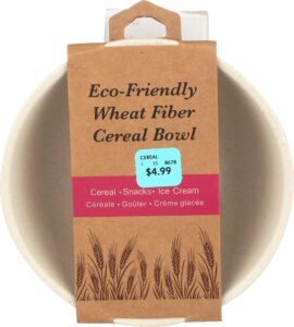 r ideas eco friendly wheat fiber cereal bowl, 1 ea