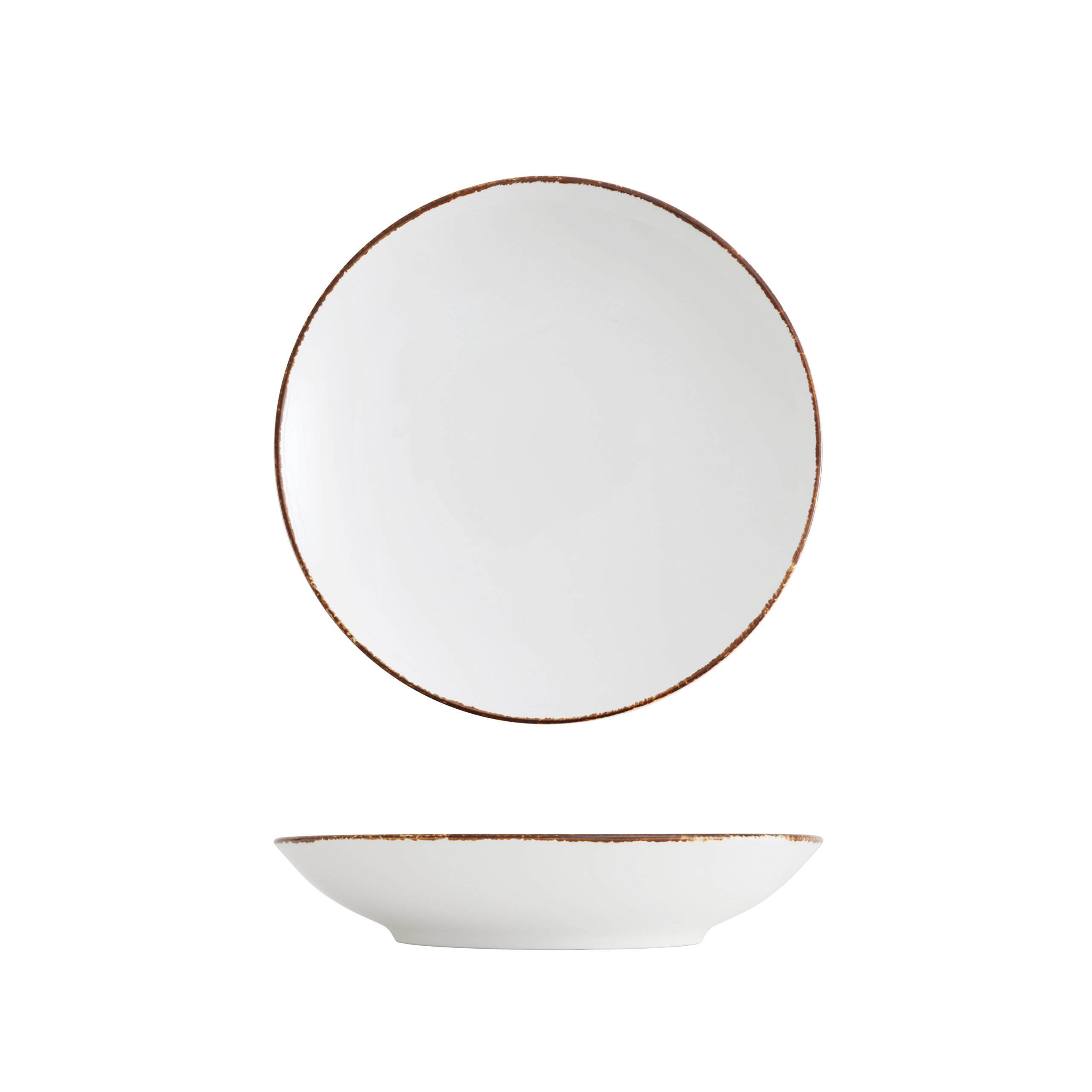 Fortessa D&V Salt Serena Coupe Bowl, 8.875-Inch, Set of 4, White