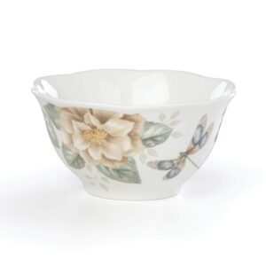 lenox butterfly meadow jasmine rice bowl, 0.67 lb, red