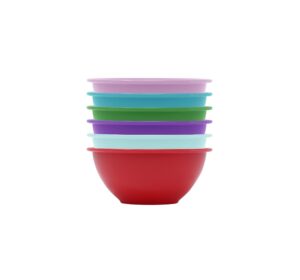 gourmet home products mini bowls, 6-pc set, red