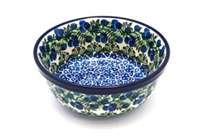polish pottery bowl - -salad - huckleberry