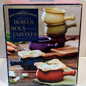 Stonewear Bowls 6 Piece Ceramic Soup Bowl Set, Multicolor