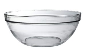 duralex lys stackable glass bowl, 3-1/2 quarts, 10 1/4 inches, clear, 2030af, approx. Φ12.2 x h4.8 inches (310 x 123 mm)