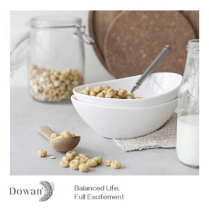 DOWAN 16 OZ Cereal Bowls and 3 OZ Dipping Bowls with Handles