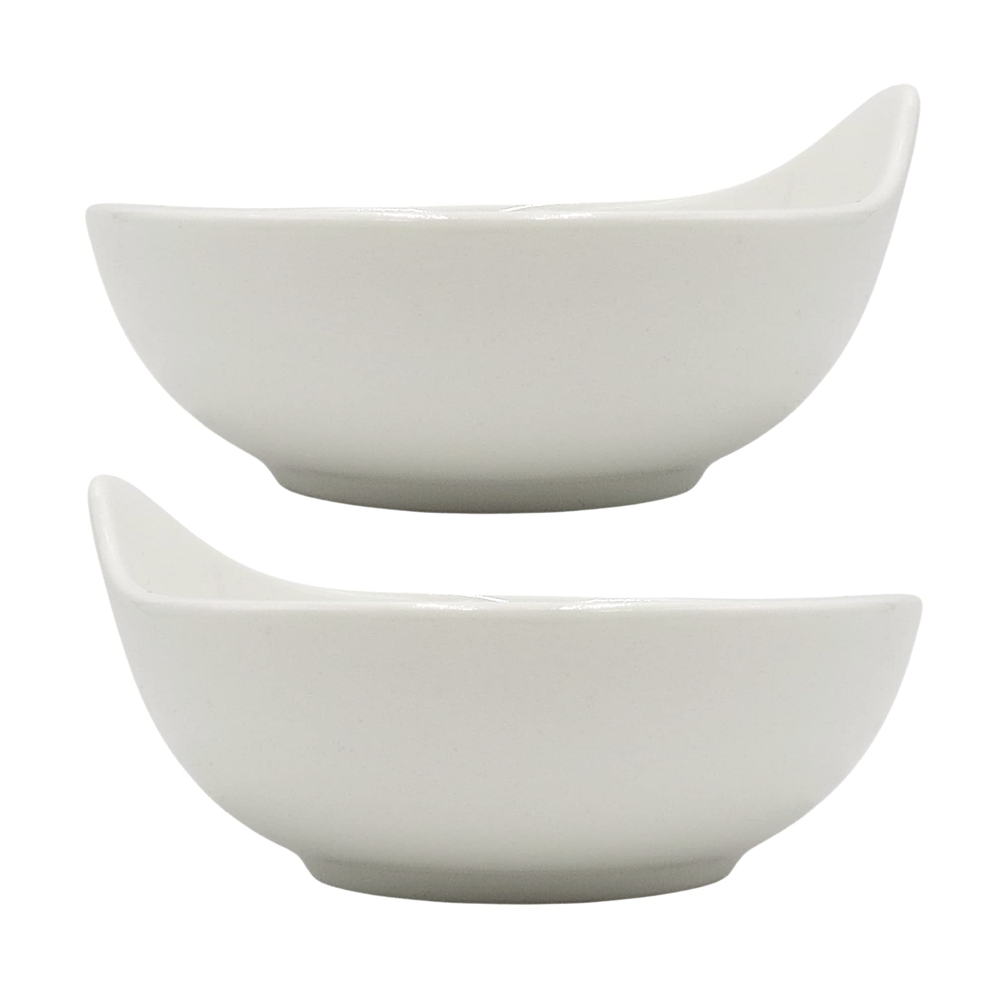 Needzo White Melamine French Onion Soup Bowls, Microwave Safe Bowl for Soups, Stews, Chilis, Baked Beans, and More, Set of 2