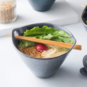 UNICASA Bundle - 8 oz Ramekin Set of 2 + 20 oz Japanese Ramen Bowl Set of 2