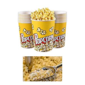 Popcorn Containers, Paper Containers 64 oz Popcorn Containers for Party & Movie, Home, Nature (20 per Pack)