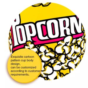 Popcorn Containers, Paper Containers 64 oz Popcorn Containers for Party & Movie, Home, Nature (20 per Pack)