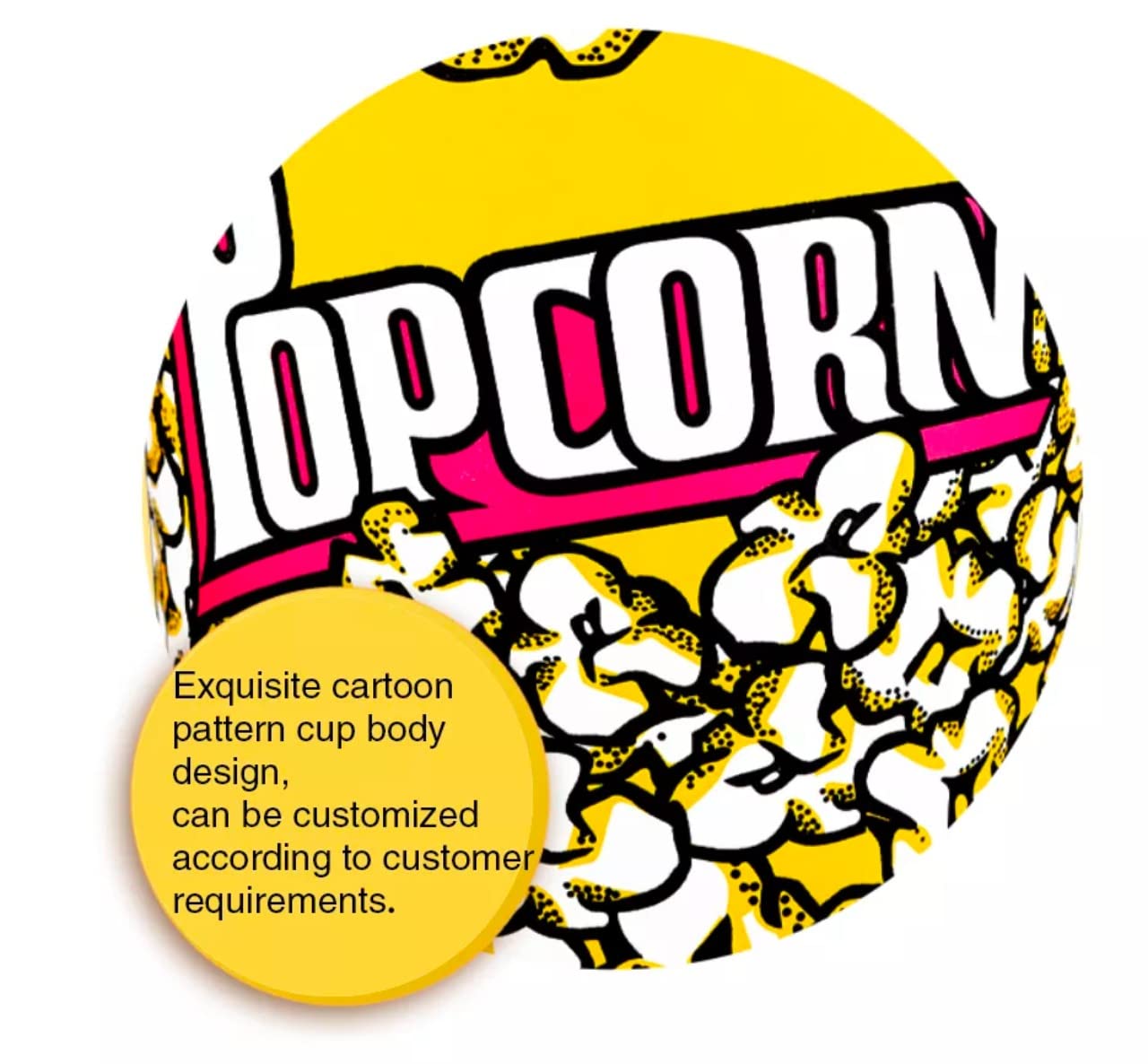 Popcorn Containers, Paper Containers 64 oz Popcorn Containers for Party & Movie, Home, Nature (20 per Pack)