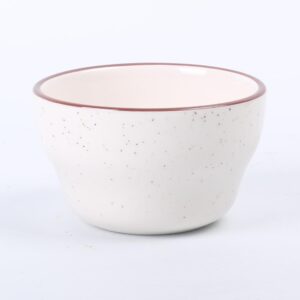 Restaurant Value, Stoneware Narrow Rim (7.25oz Bouillon Cup, Brown Speckle,Ivory)