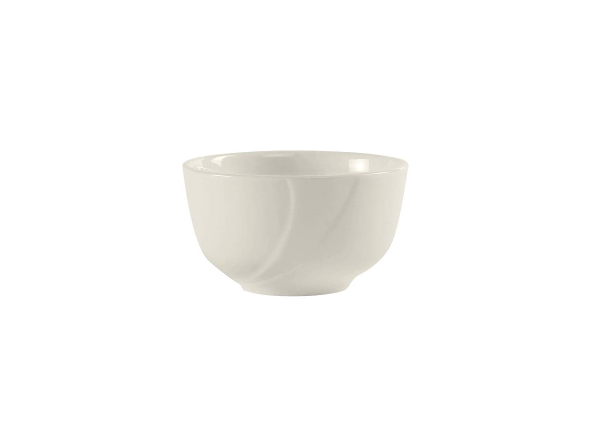 Tuxton China ASU-040 Sugar/Bouillon Cup, 8 oz., 3-7/8" Dia. x 2-1/4" H, Round, Without lid, Microwave & Dishwasher Safe, Oven Proof, Fully vitrified, Lead-Free, Ceramic, AlumaTux, Case of 36