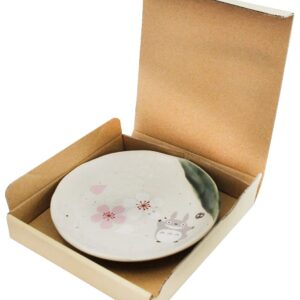 Studio Ghibli - My Neighbor Totoro - Sakura/Cherry Blossom, Skater Traditional Japanese Porcelain Dish Series - Small Plate