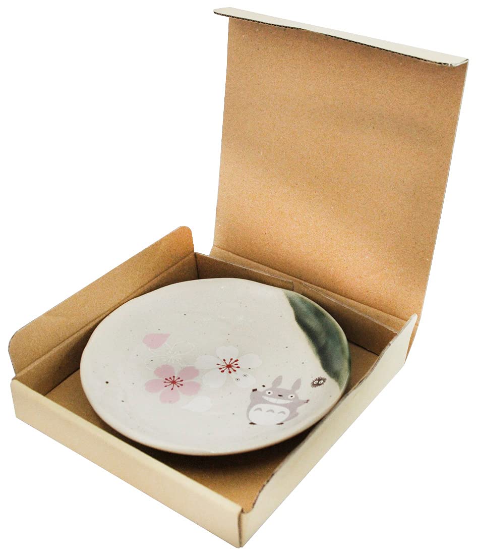 Studio Ghibli - My Neighbor Totoro - Sakura/Cherry Blossom, Skater Traditional Japanese Porcelain Dish Series - Small Plate