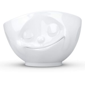 fiftyeight products tassen xl porcelain bowl, happy face edition, 33 oz. white (single bowl), extra large bowl
