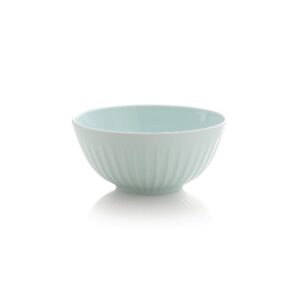 ZEN Pleats Porcelain Cereal Bowls 24oz Set of 6 (Mixed Color)