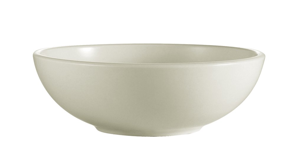 CAC China REC-80 Rolled Edge 7-1/2-Inch Stoneware Salad Bowl, 25-Ounce, American White, Box of 24