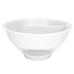 Hidyliu 2-in-1 Double Compartment Cereal Bowl with Separate compartments for Cereal, Milk, Potato Chips and Ketchup(White)