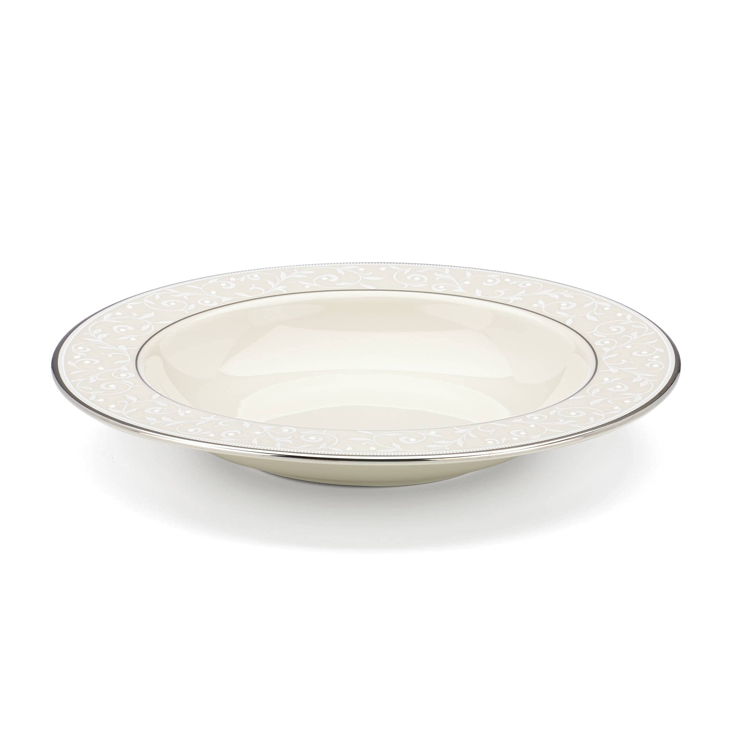 Lenox Pearl Innocence Rimmed, Pasta/Soup Bowl, Ivory