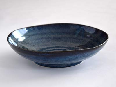 Zen Table Japan Yohen Dark Blue Pasta Bowls Set of 2 Made in Japan