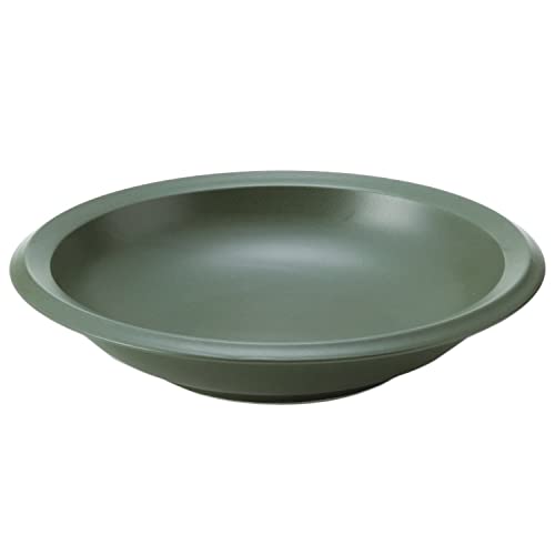 TAMAKI Air Stack T-954041 Curry & Pasta, Green, Diameter 8.7 x Height 1.6 inches (22 x 4 cm), Microwave & Dishwasher Safe