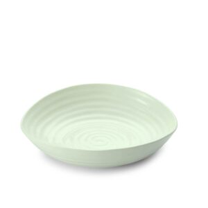 portmeirion sophie conran celadon pasta bowl | | large serving bowls for soup or salad | 9 inch | made from fine porcelain | microwave and dishwasher safe