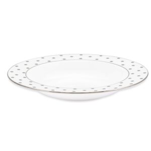 kate spade new york larabee road platinum pasta bowl, 1.20 lb, metallic