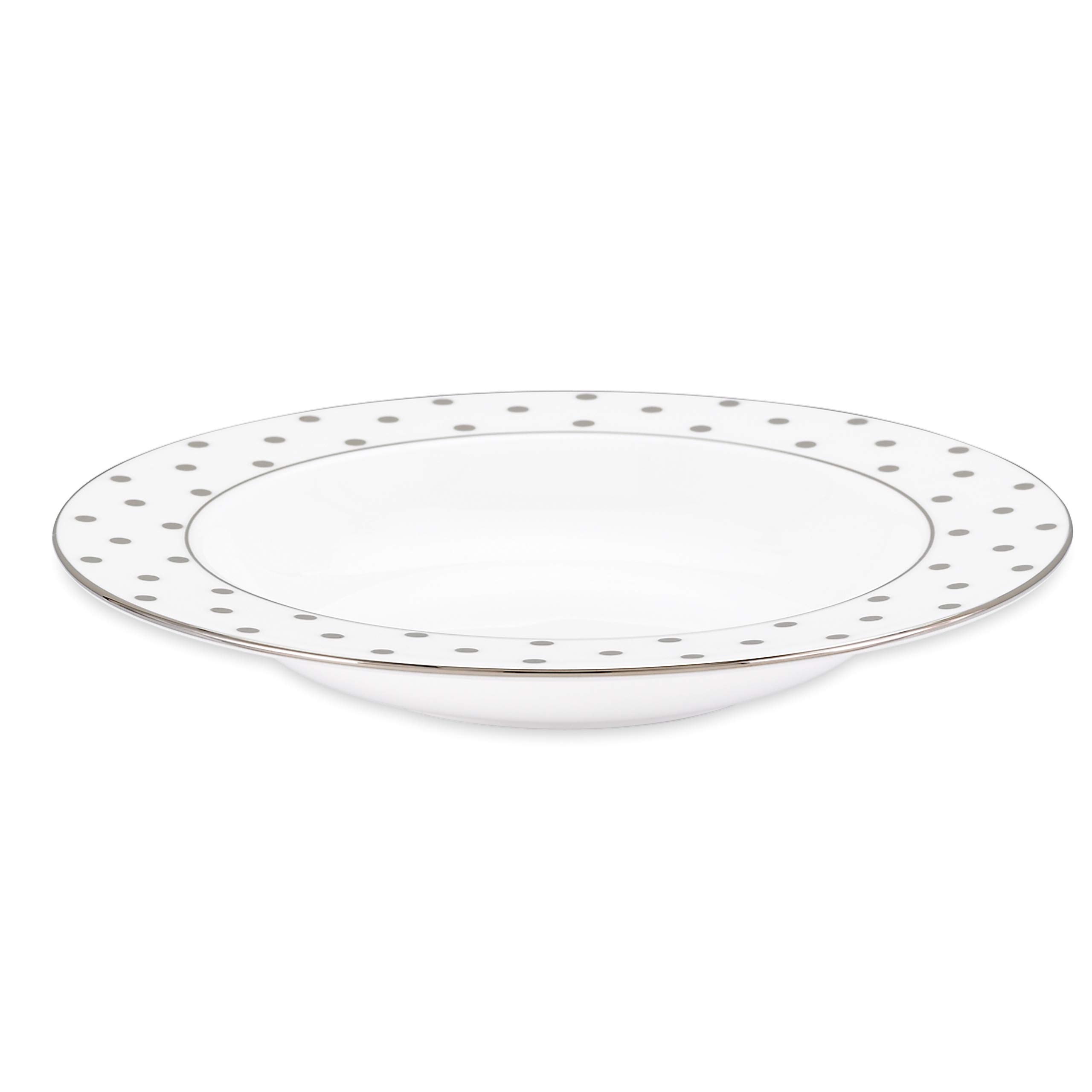 Kate Spade New York Larabee Road Platinum Pasta Bowl, 1.20 LB, Metallic