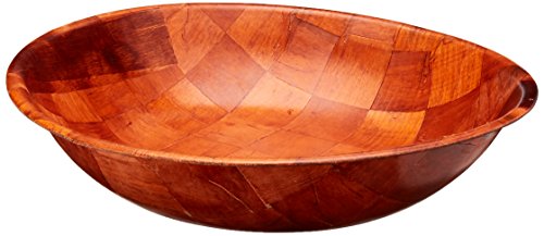 Winco WWB-20 Wooden Woven Salad Bowl, 20-Inch Brown