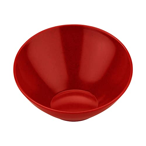 G.E.T. B-788-RSP Angled Cascading Serving Bowl for Salads, Rice and Dessert, 16 Ounce / 8", Red