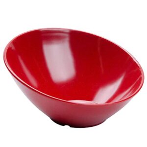 G.E.T. B-788-RSP Angled Cascading Serving Bowl for Salads, Rice and Dessert, 16 Ounce / 8", Red