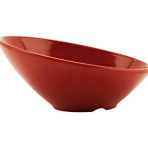 G.E.T. B-788-RSP Angled Cascading Serving Bowl for Salads, Rice and Dessert, 16 Ounce / 8", Red