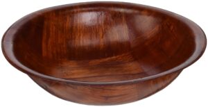 winco wwb-5 wooden woven salad bowl, 5-inch,brown, 1 count (pack of 1)