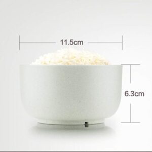 Cabilock 6pcs Wheat Straw Bowls Kids Bowl for Kids Wheat Straw Tableware Suit Dessert Bowl