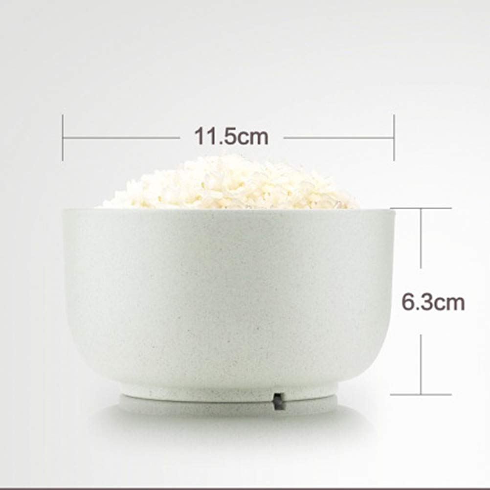 Cabilock 6pcs Wheat Straw Bowls Kids Bowl for Kids Wheat Straw Tableware Suit Dessert Bowl