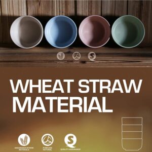 Cabilock 6pcs Wheat Straw Bowls Kids Bowl for Kids Wheat Straw Tableware Suit Dessert Bowl