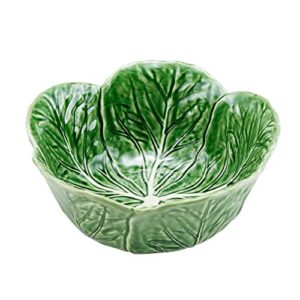 bordallo pinheiro cabbage green tall salad bowl