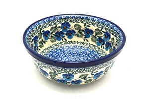 polish pottery bowl - soup and salad - winter viola