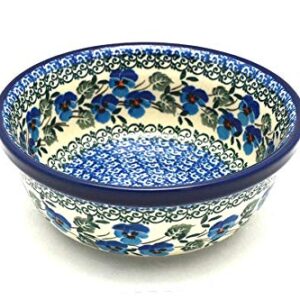 Polish Pottery Bowl - Soup and Salad - Winter Viola