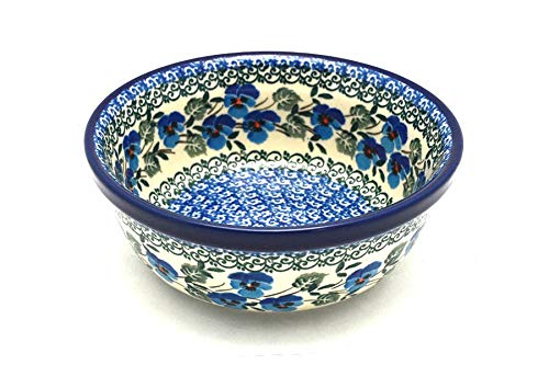 Polish Pottery Bowl - Soup and Salad - Winter Viola