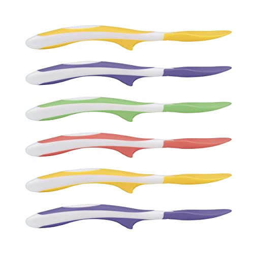 Dr. Brown's Soft-Tip Toddler Spoons with Long Handle for Baby-Led Weaning, BPA Free (Pack of 6)