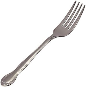 winco 12-piece elegance mirror finish dinner fork set, 18-0 stainless steel