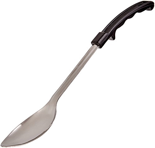 Winco Solid Basting Spoon with Stop Hook and Bakelite Handle, 13-Inch