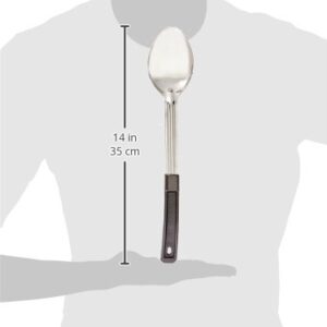 Winco Solid Basting Spoon with Stop Hook and Bakelite Handle, 13-Inch