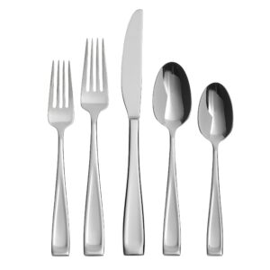 oneida moda 65-piece flatware set, service for 12